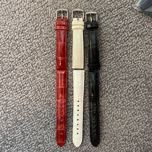 Michele Watch alligator wrist bands